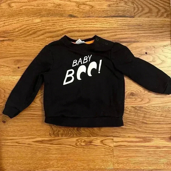 Baby Cat & Jack Baby Boo Halloween Sweatshirt size 18 months - Picture 1 of 6